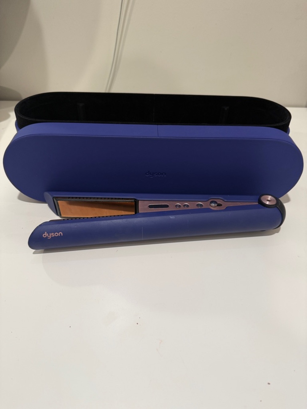 Dyson Purple and Rose Gold Cordless Hair Straightener with Case